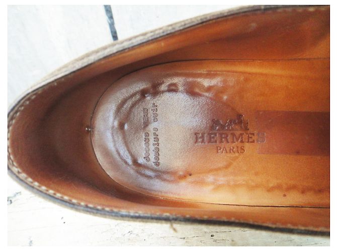 Hermès p derbies 38 Dunkelbraun - Ansicht 8