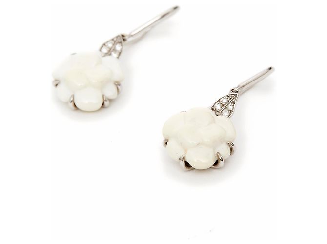 Chanel CAMELIA PM GOLD 18k diamantes Prata - vista 3