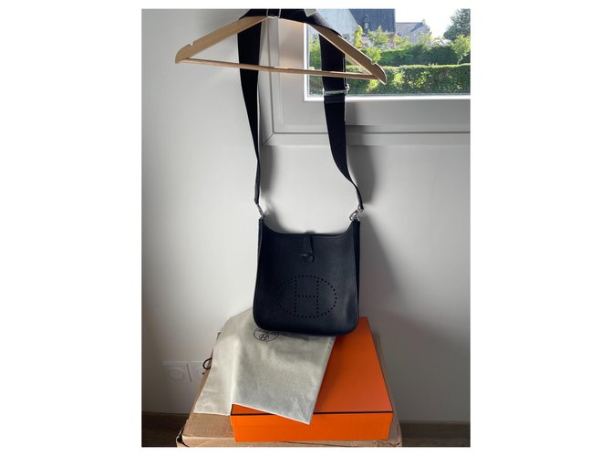 Hermès Evelyne 29 Nero Argento - vista 2