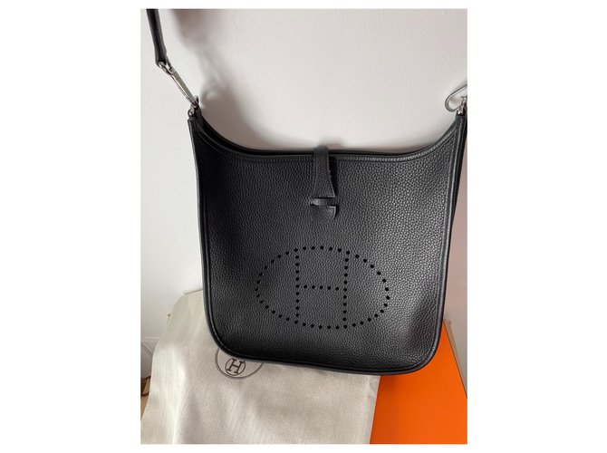 Hermès Evelyne 29 Nero Argento - vista 3
