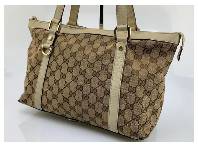 Ophidia Borsa Gucci in pelle nera e beige Nero - vista 5