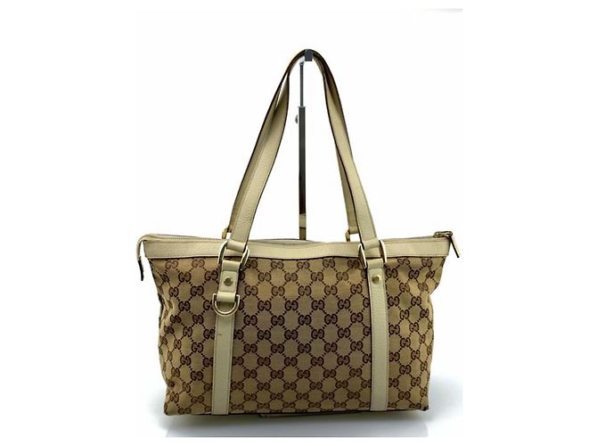 Ophidia Borsa Gucci in pelle nera e beige Nero - vista 6