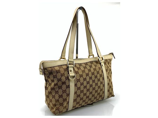 Ophidia Borsa Gucci in pelle nera e beige Nero - vista 7