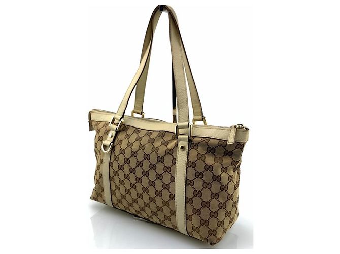 Ophidia Borsa Gucci in pelle nera e beige Nero - vista 8