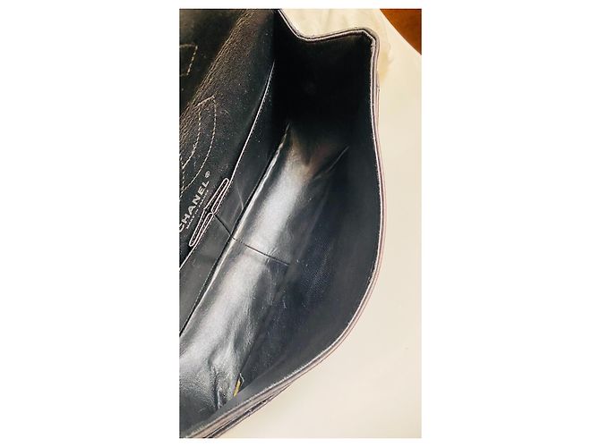 Chanel 2.55 Reissue  erste Coco Chanel eigene Tasche Schwarz Silber Hardware - Ansicht 11