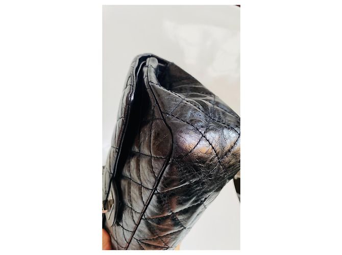 Chanel 2.55 Reissue  erste Coco Chanel eigene Tasche Schwarz Silber Hardware - Ansicht 16