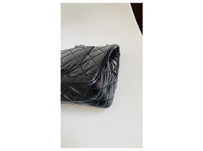 Chanel 2.55 Reissue  erste Coco Chanel eigene Tasche Schwarz Silber Hardware - Ansicht 18