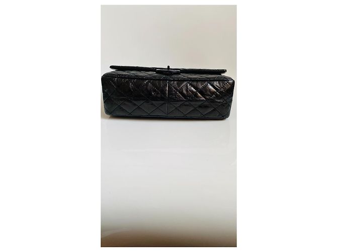 Chanel 2.55 Reissue  erste Coco Chanel eigene Tasche Schwarz Silber Hardware - Ansicht 7