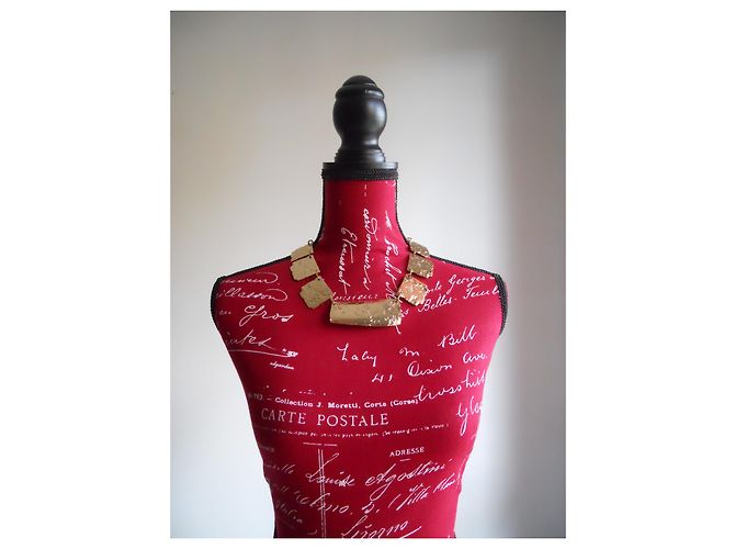 MAX MARA necklace  in hammered metal. - view 9