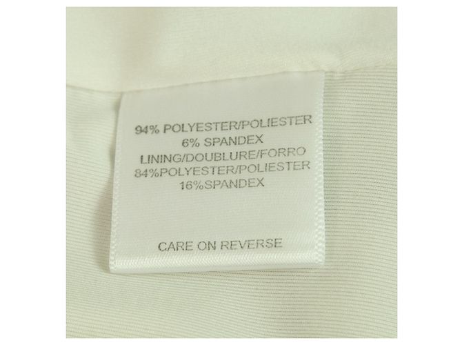 BCBG Max Azria Beige White Stripes Spaghetti Straps Mini Lunghezza Abito taglia XS - vista 4