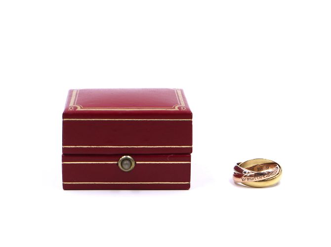 Love cartier 18K 750 Tricolor Trinity Ringgröße 50 - Ansicht 2
