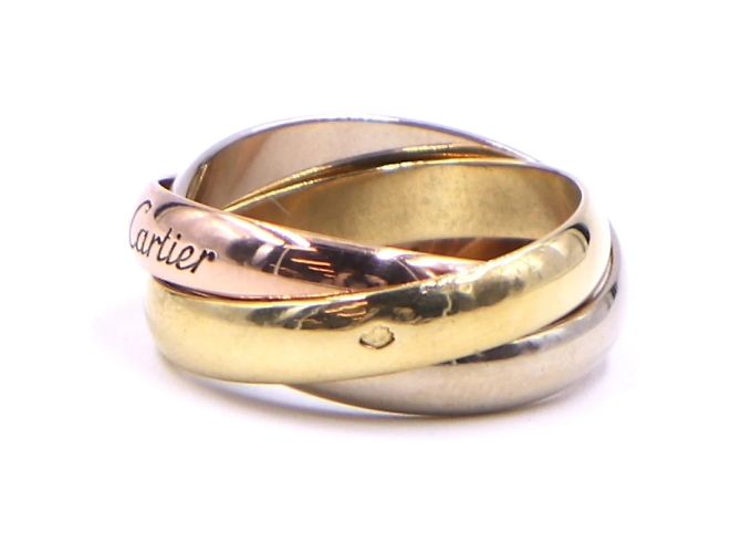 Love cartier 18K 750 Tricolor Trinity Ringgröße 50 - Ansicht 3