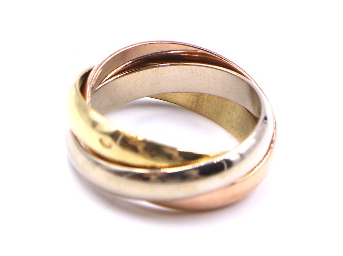 Love cartier 18K 750 Tricolor Trinity Ringgröße 50 - Ansicht 8