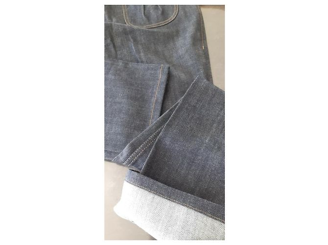 Vaqueros Louis Vuitton Denim Crudo Azul Marino - vista 4