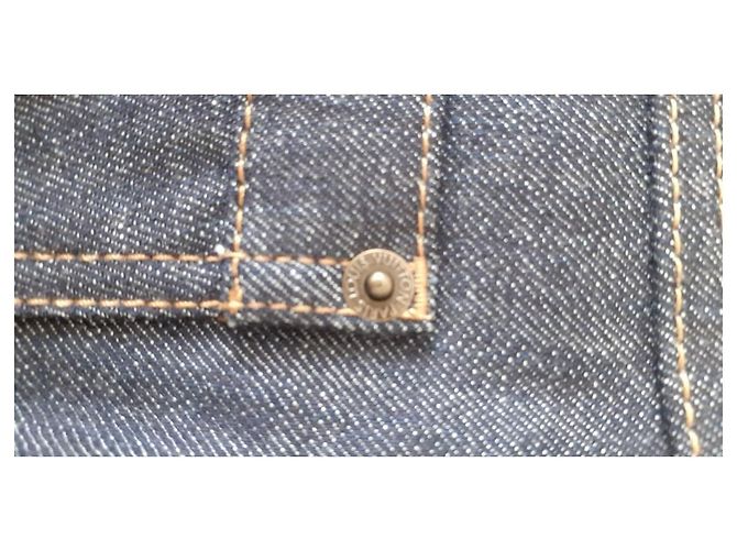 Vaqueros Louis Vuitton Denim Crudo Azul Marino - vista 6