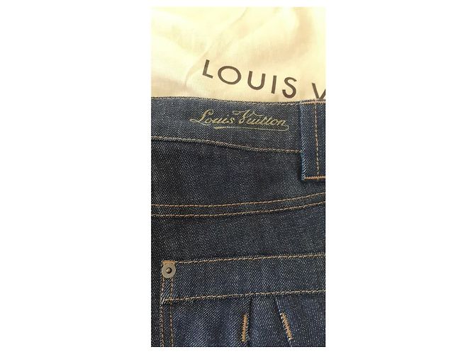 Vaqueros Louis Vuitton Denim Crudo Azul Marino - vista 7