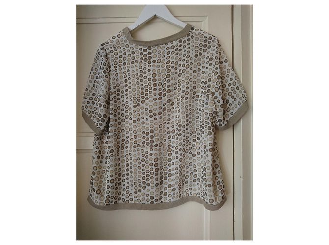 Autre Marque Top La Maison du Jersey Estampado Beige - vista 2