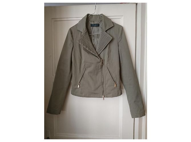 Autre Marque Chaqueta Guess by Marciano Los Angeles Khaki de algodón Caqui - vista 3