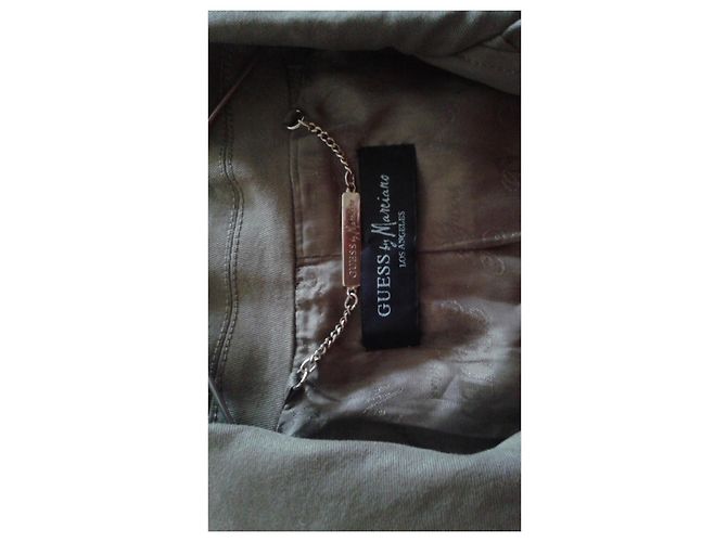 Autre Marque Chaqueta Guess by Marciano Los Angeles Khaki de algodón Caqui - vista 5
