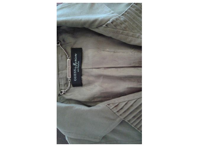 Autre Marque Chaqueta Guess by Marciano Los Angeles Khaki de algodón Caqui - vista 6