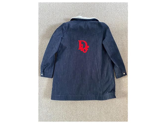Christian Dior Jeansmantel Dunkelblau - Ansicht 2