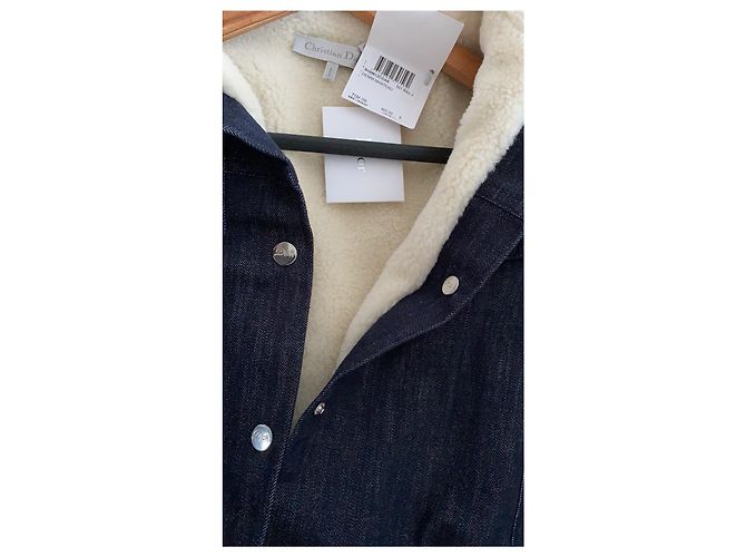 Christian Dior Jeansmantel Dunkelblau - Ansicht 3