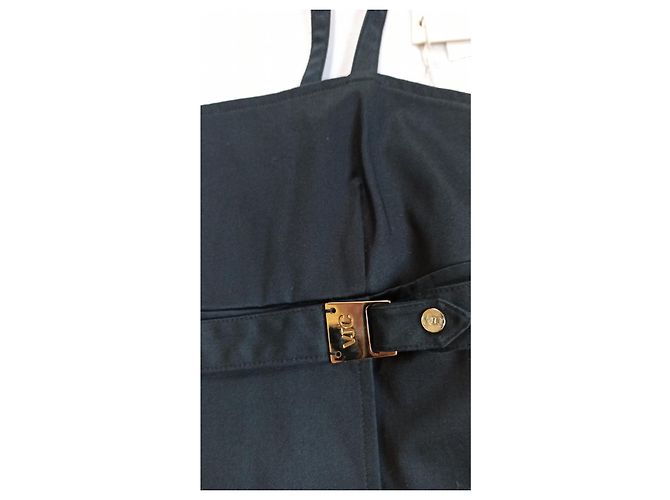 Versace Schwarzes Riemchenkleid mit Drapierung und Schlitz - Ansicht 5