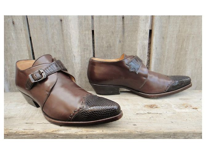Scarpe con fibbia Sartore P. 42 Marrone scuro - vista 2