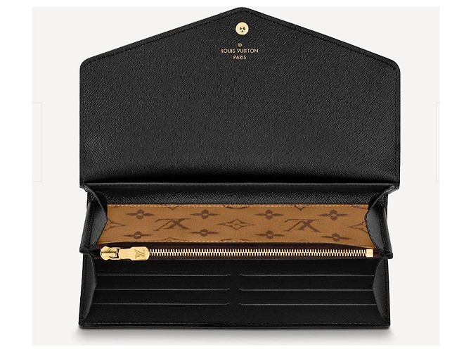 Portafoglio Louis Vuitton Sarah Monogram Canvas Marrone - vista 3