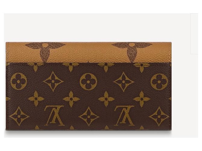 Portafoglio Louis Vuitton Sarah Monogram Canvas Marrone - vista 4