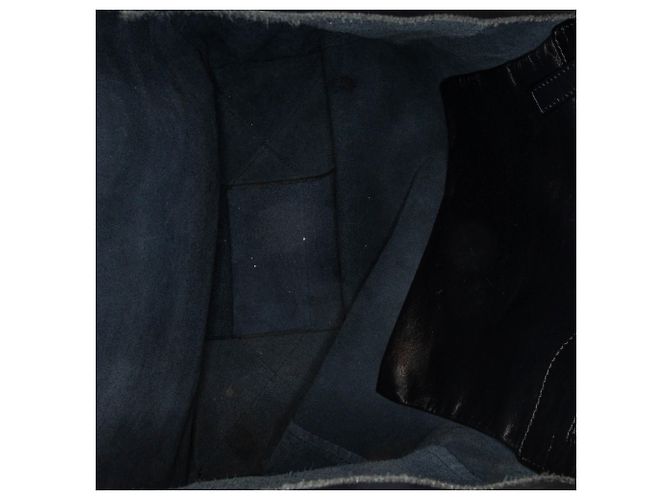 Céline Borsa tote in pelle Cabas verticale piccola nera Celine - vista 5