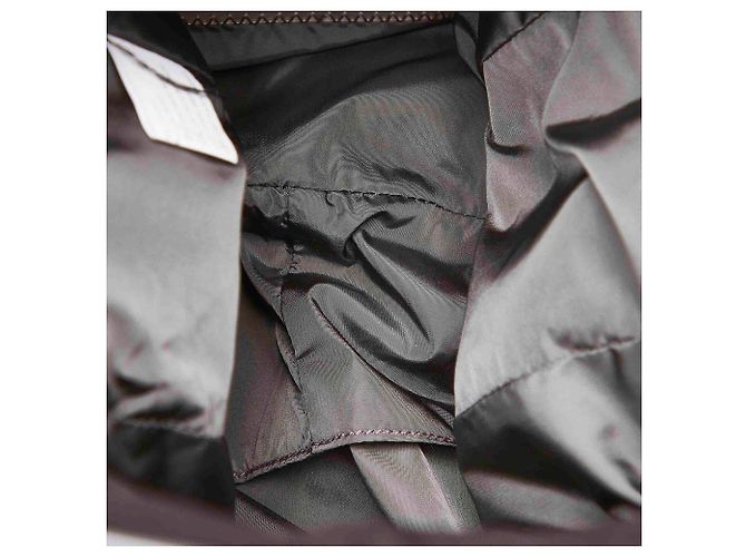Borsa a tracolla Prada in tessuto sportivo nero - vista 5