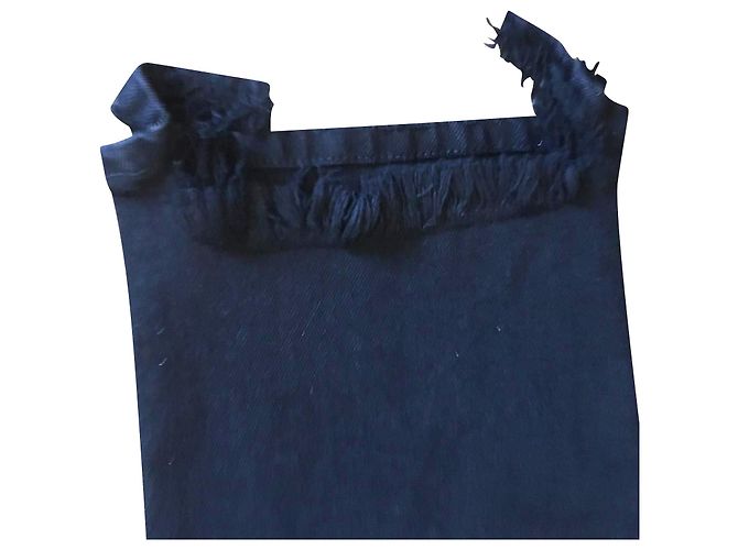 Balenciaga Jeans dritti con orlo consumato nero - vista 8