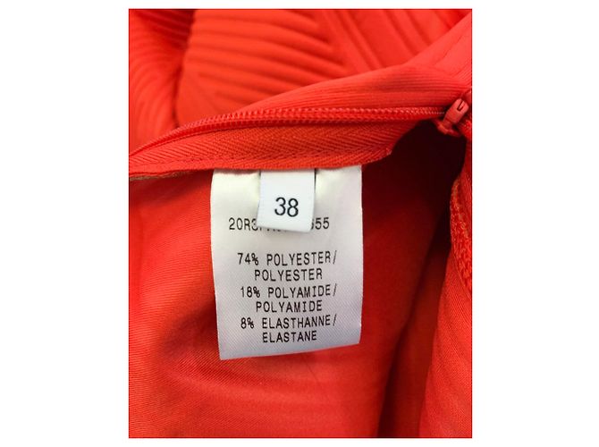 Thierry Mugler Mugler gerippte Kompressions-Radlerhose aus rotem Polyester - Ansicht 3