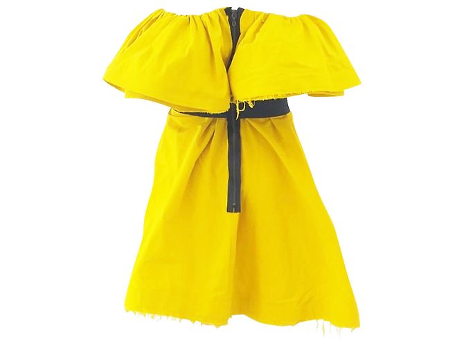 Lanvin For H&M Gelbes Rüschenkleid - Ansicht 6