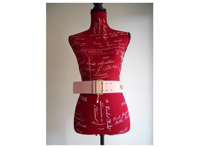 Real leather belt MAX MARA Pink - view 11