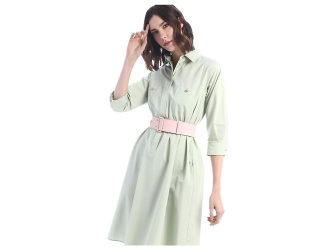 Real leather belt MAX MARA Pink - view 15