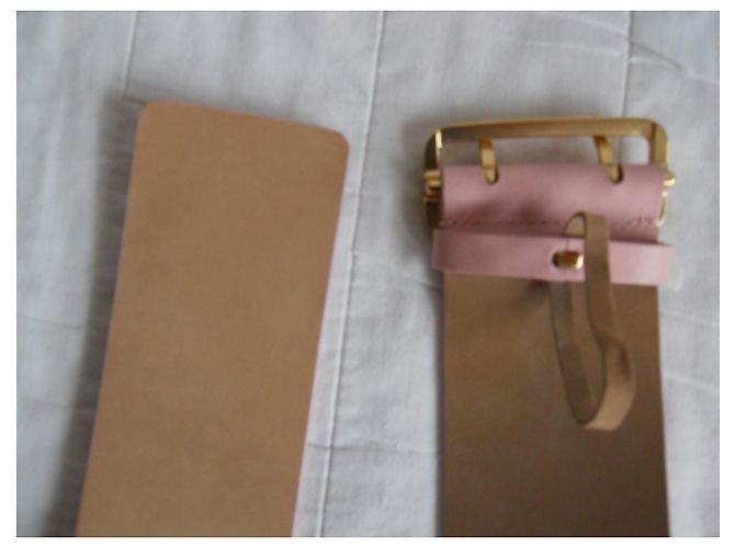 Real leather belt MAX MARA Pink - view 9