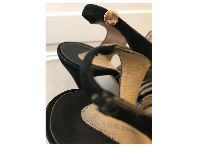 Sandali con tacco Nicholas Kirkwood in pelle nera - vista 6