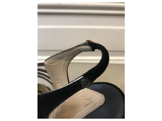 Sandali con tacco Nicholas Kirkwood in pelle nera - vista 7