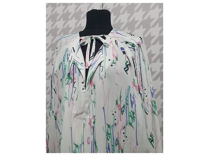 Blusa Isabel Marant de seda elástica con estampado Multicolor - vista 3