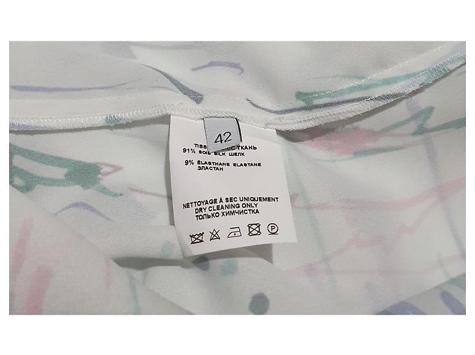 Blusa Isabel Marant de seda elástica con estampado Multicolor - vista 4