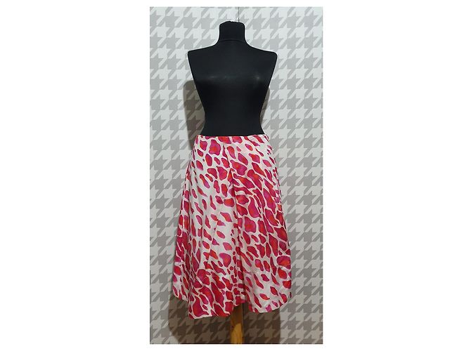 Gonna midi Hugo Boss in seta e cotone multicolore - vista 2