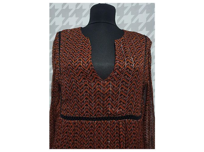 Vestido Ba&Sh Willow noir em viscose Multicor - vista 2