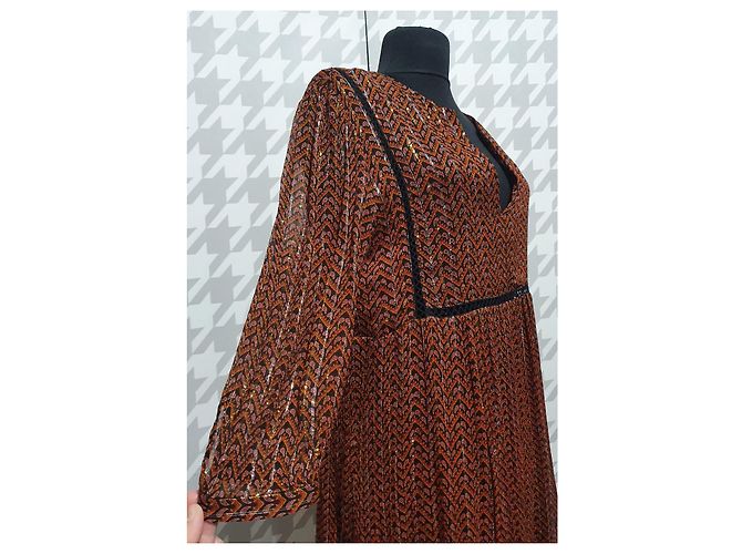 Vestido Ba&Sh Willow noir em viscose Multicor - vista 3