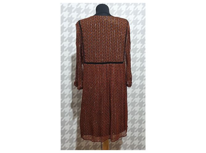 Vestido Ba&Sh Willow noir em viscose Multicor - vista 4