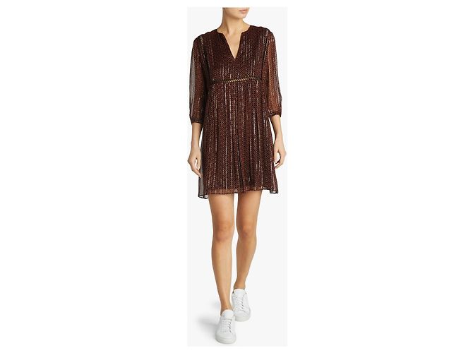 Vestido Ba&Sh Willow noir em viscose Multicor - vista 6