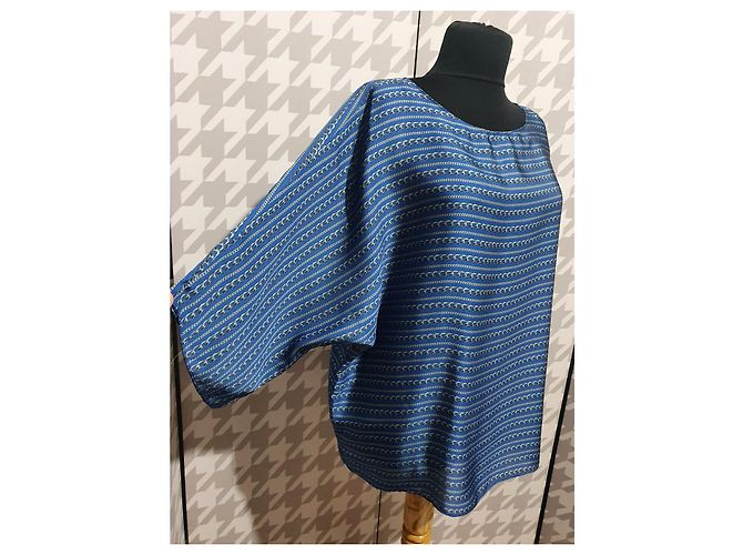 Top Michael Kors bleu en polyester L - vue 2