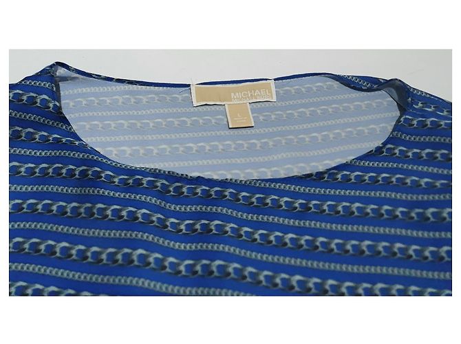 Top Michael Kors bleu en polyester L - vue 4