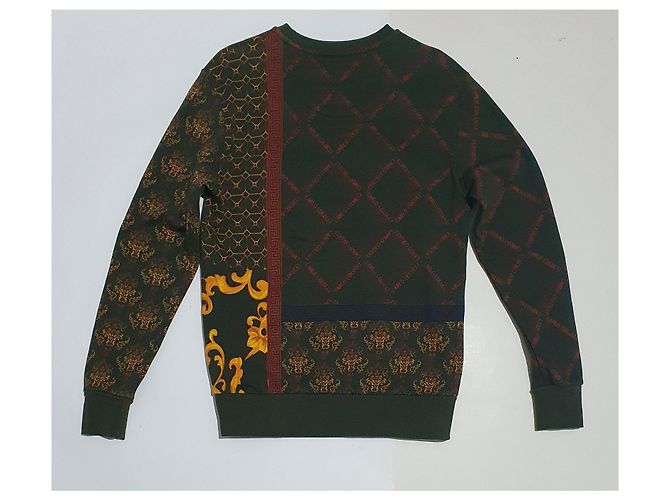 Autre Marque CARLO COLUCCI Sweatshirt Grün Baumwolle Größe S Mehrfarben - Ansicht 3